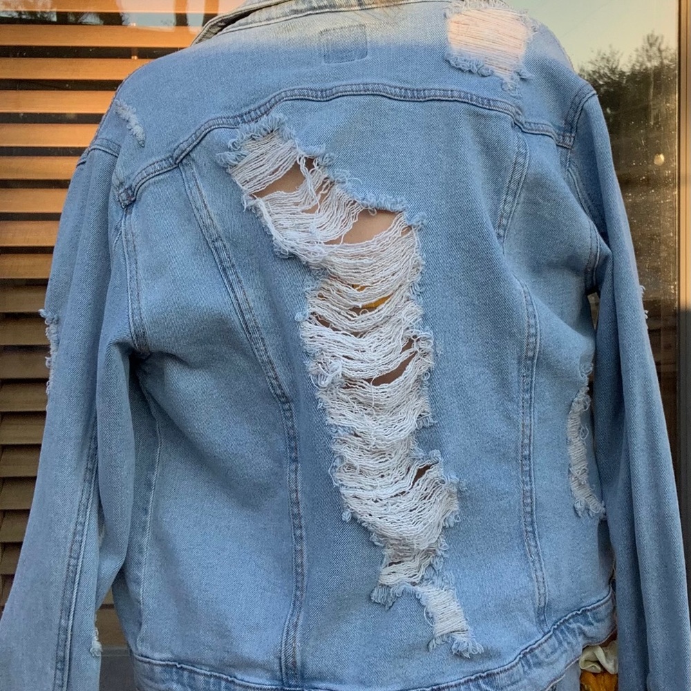 Vintage Distressed Jean Jacket